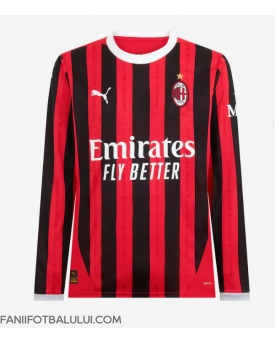 AC Milan Tricou Fotbal Replică 2024-25 Barbati Acasa Mâneci Lungi